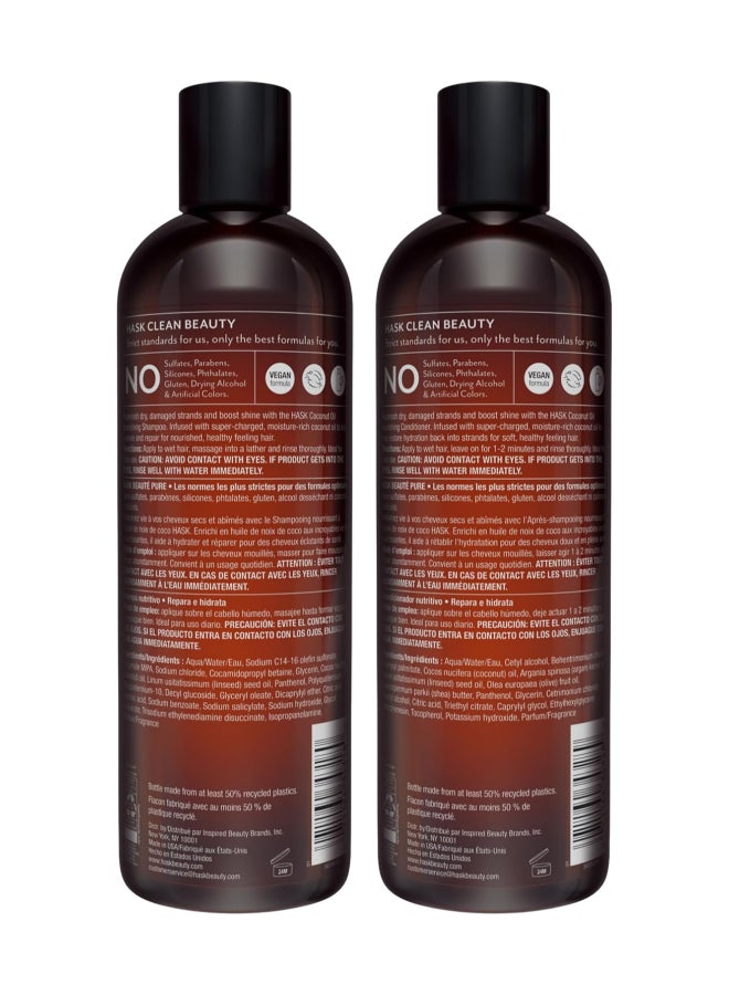 HASK Coconut Shampoo 355Ml & Conditioner 355Ml X2 Value Pack - Image 5